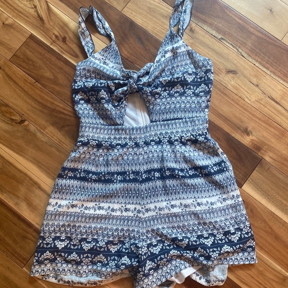 Front Tie Romper